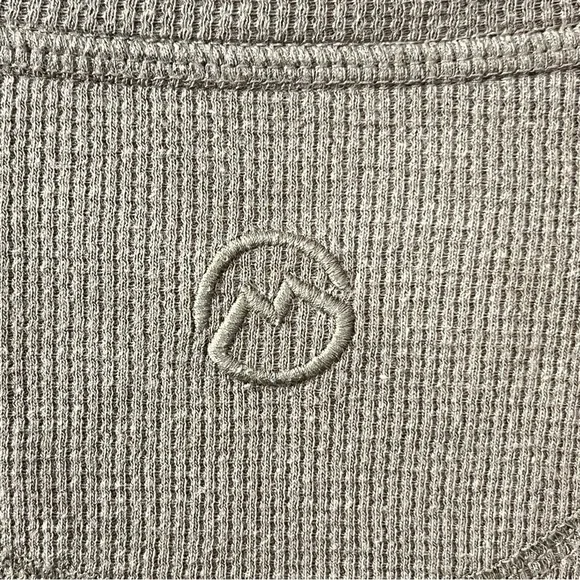 Magellan Outdoors Brown Waffle knit Thermal Crewneck Long Sleeve Tee Size L - Picture 6 of 6